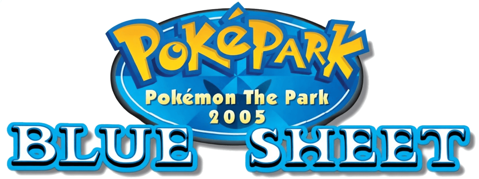 Logo de PokéPark Blue Sheet