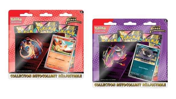 Deux Tri-packs de la série du TCG Pokémon Héros transcendants